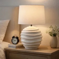 Mackenzie White Ceramic Table Lamp