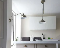 Madison Adjustable Antique Brass Wall Light