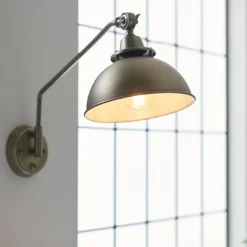 Madison Adjustable Antique Brass Wall Light