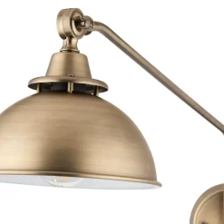 Madison Adjustable Antique Brass Wall Light