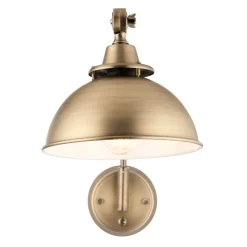 Madison Adjustable Antique Brass Wall Light