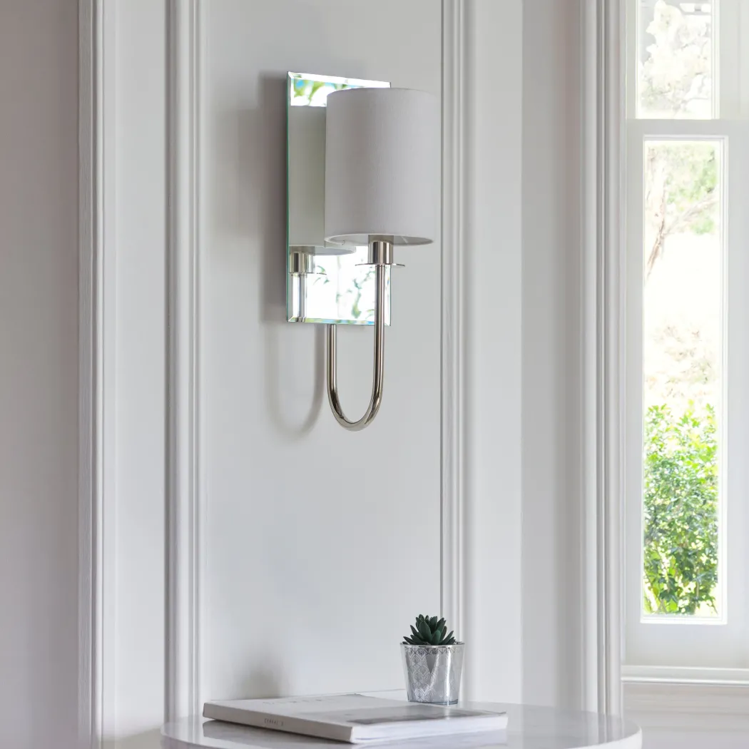 Maia Nickel Wall Light