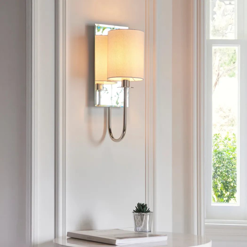 Maia Nickel Wall Light