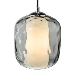 Majella Chrome & Smoked Glass Pendant Ceiling Light
