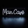 Man Cave White LED Neon Sign