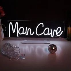 Man Cave White LED Neon Sign
