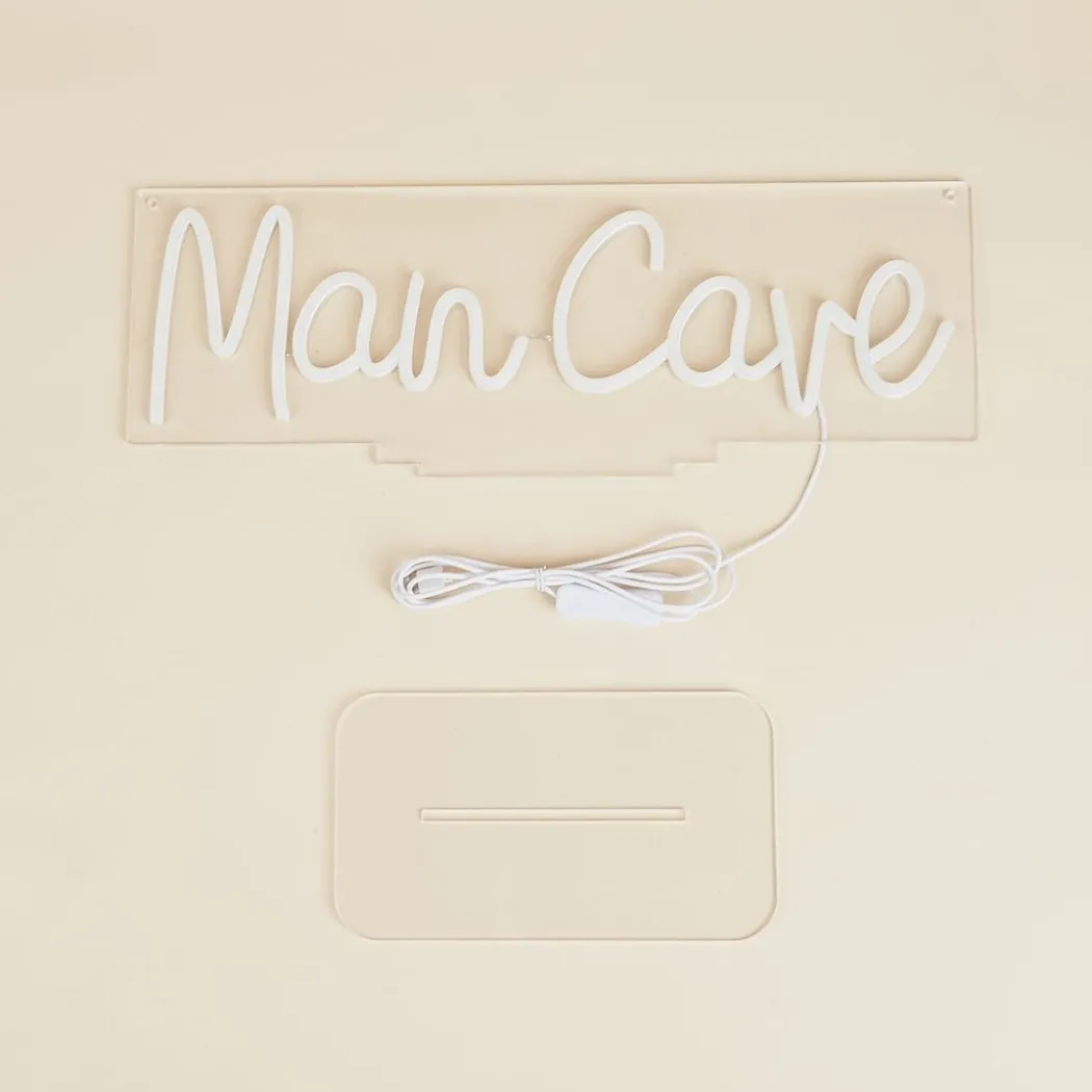 Man Cave White LED Neon Sign