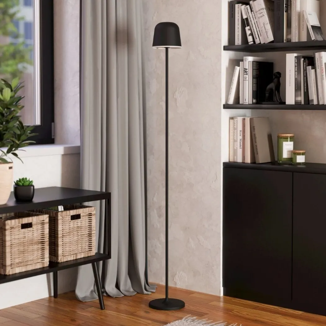 Mannera Black LED Rechargeable Floor Lamp