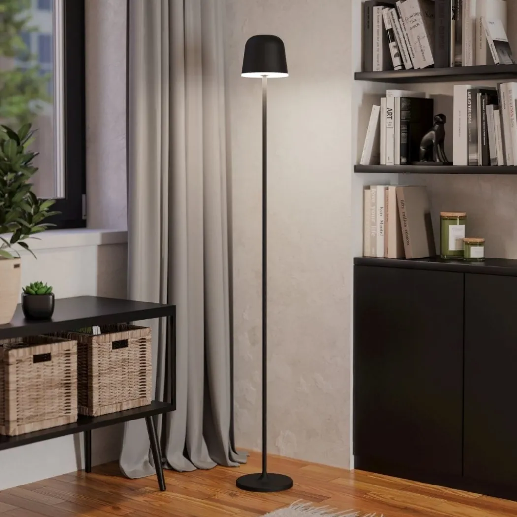 Mannera Black LED Rechargeable Floor Lamp