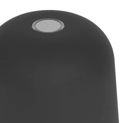 Mannera Black LED Rechargeable Touch Table Lamp