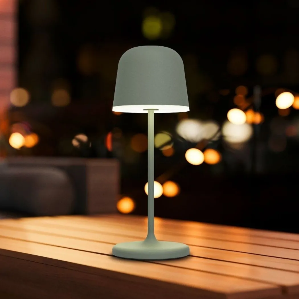 Mannera Green LED Rechargeable Touch Table Lamp