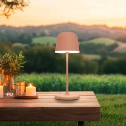 Mannera Orange LED Rechargeable Touch Table Lamp