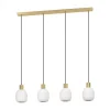 Manzanares 4-Light Brushed Brass Ceiling Pendant Light