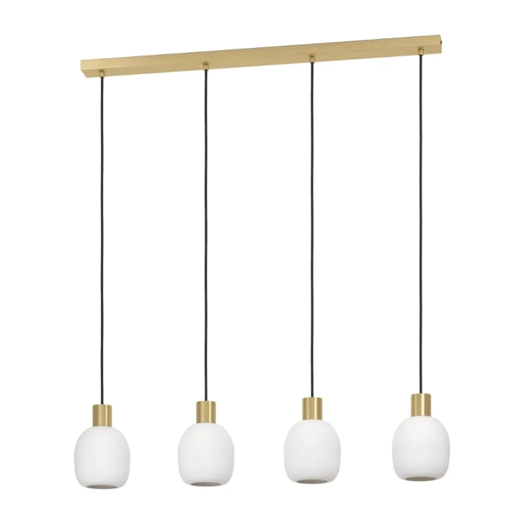 Manzanares 4-Light Brushed Brass Ceiling Pendant Light