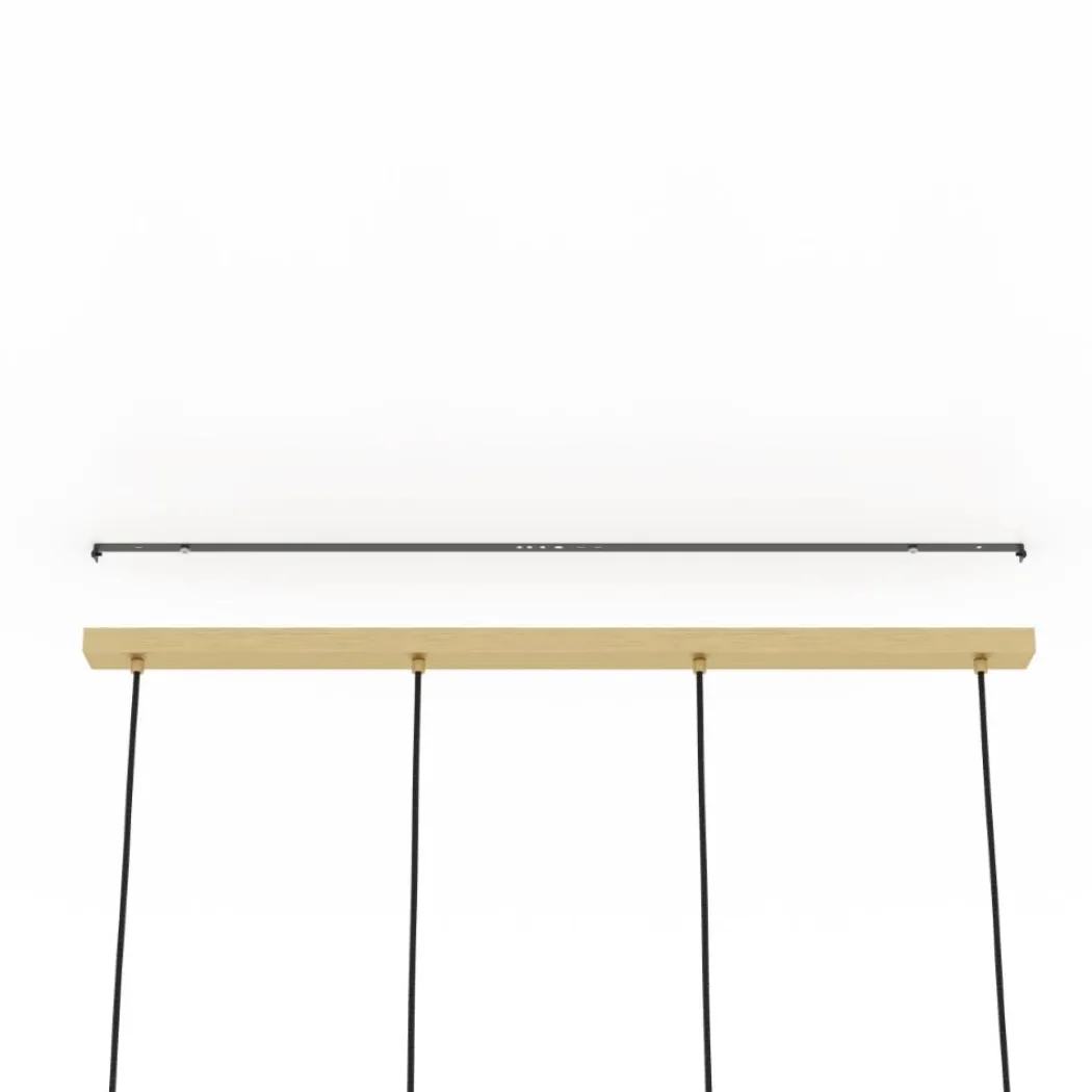 Manzanares 4-Light Brushed Brass Ceiling Pendant Light