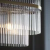 Marietta 4 Light Antique Brass & Glass Ceiling Pendant Bar