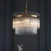 Marietta 3 Light Antique Brass & Glass Pendant Ceiling Light