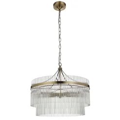 Marietta 5 Light Antique Brass Pendant Ceiling Light