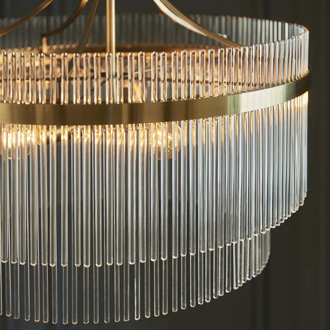Marietta 5 Light Antique Brass Pendant Ceiling Light