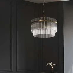 Marietta 5 Light Antique Brass Pendant Ceiling Light