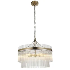 Marietta 5 Light Antique Brass Pendant Ceiling Light