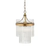 Marietta Antique Brass & Glass Pendant Ceiling Light