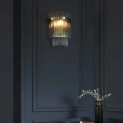 Marietta Antique Brass Wall Light