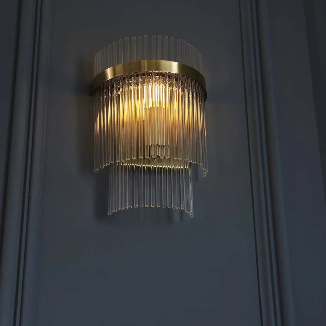 Marietta Antique Brass Wall Light