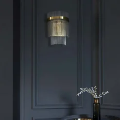 Marietta Antique Brass Wall Light