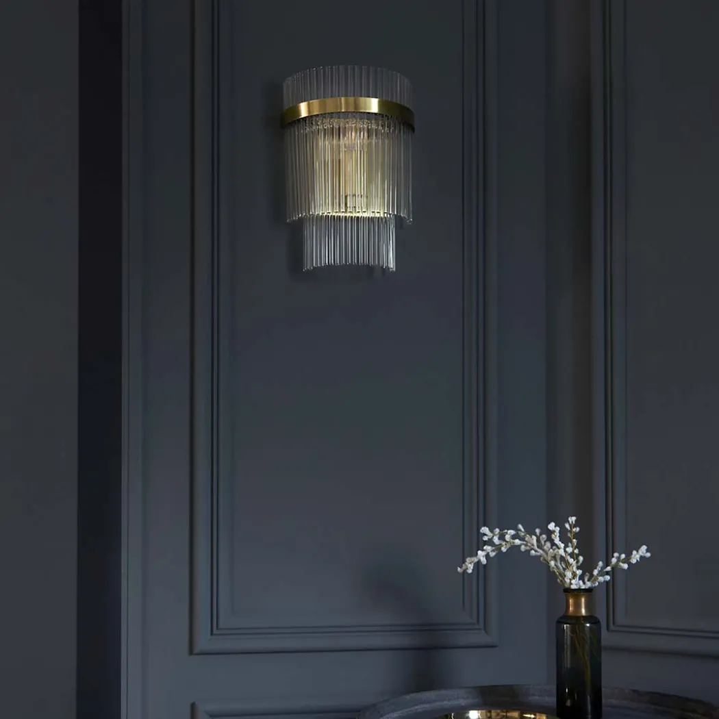 Marietta Antique Brass Wall Light