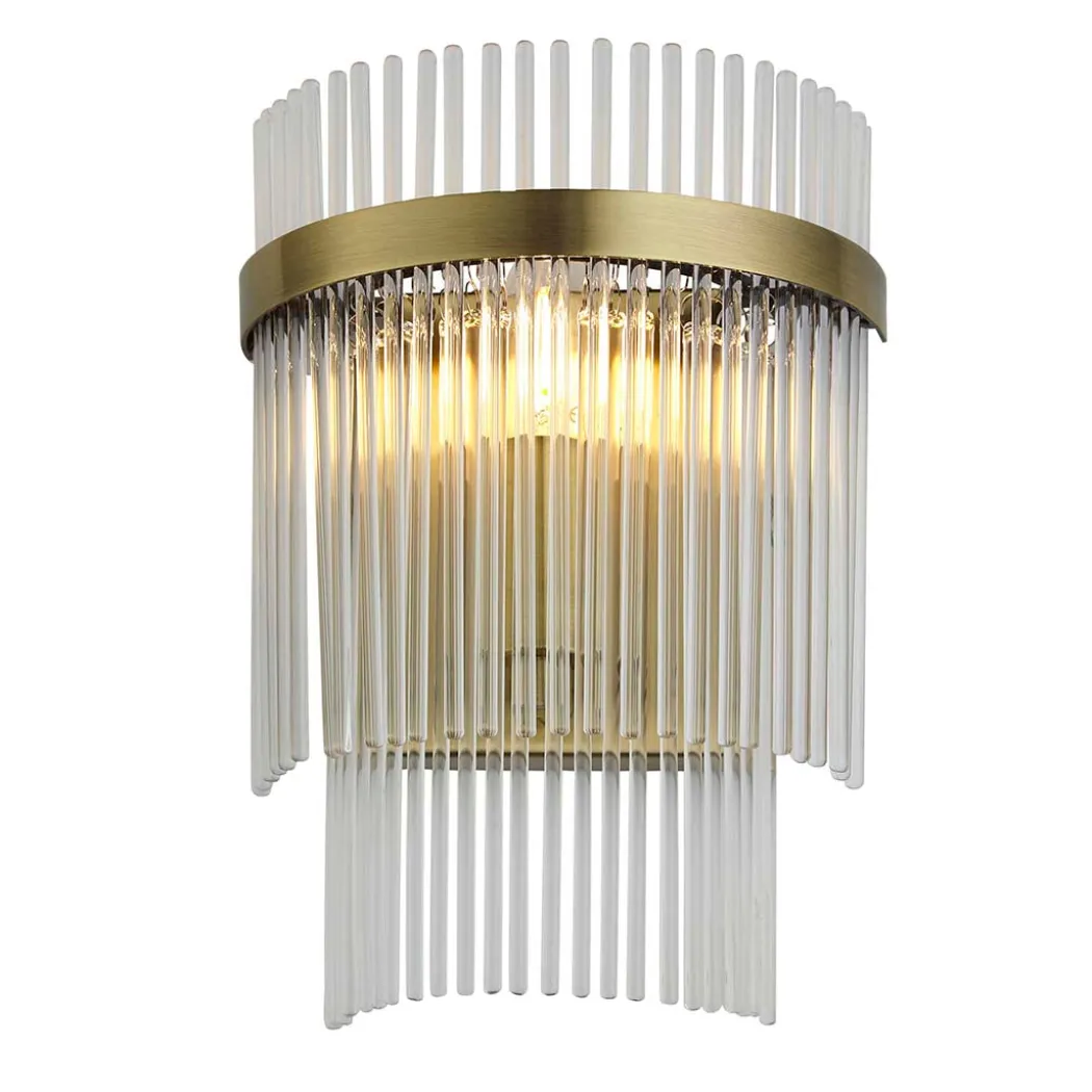 Marietta Antique Brass Wall Light