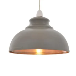 Maris Matte Grey Easy-Fit Pendant
