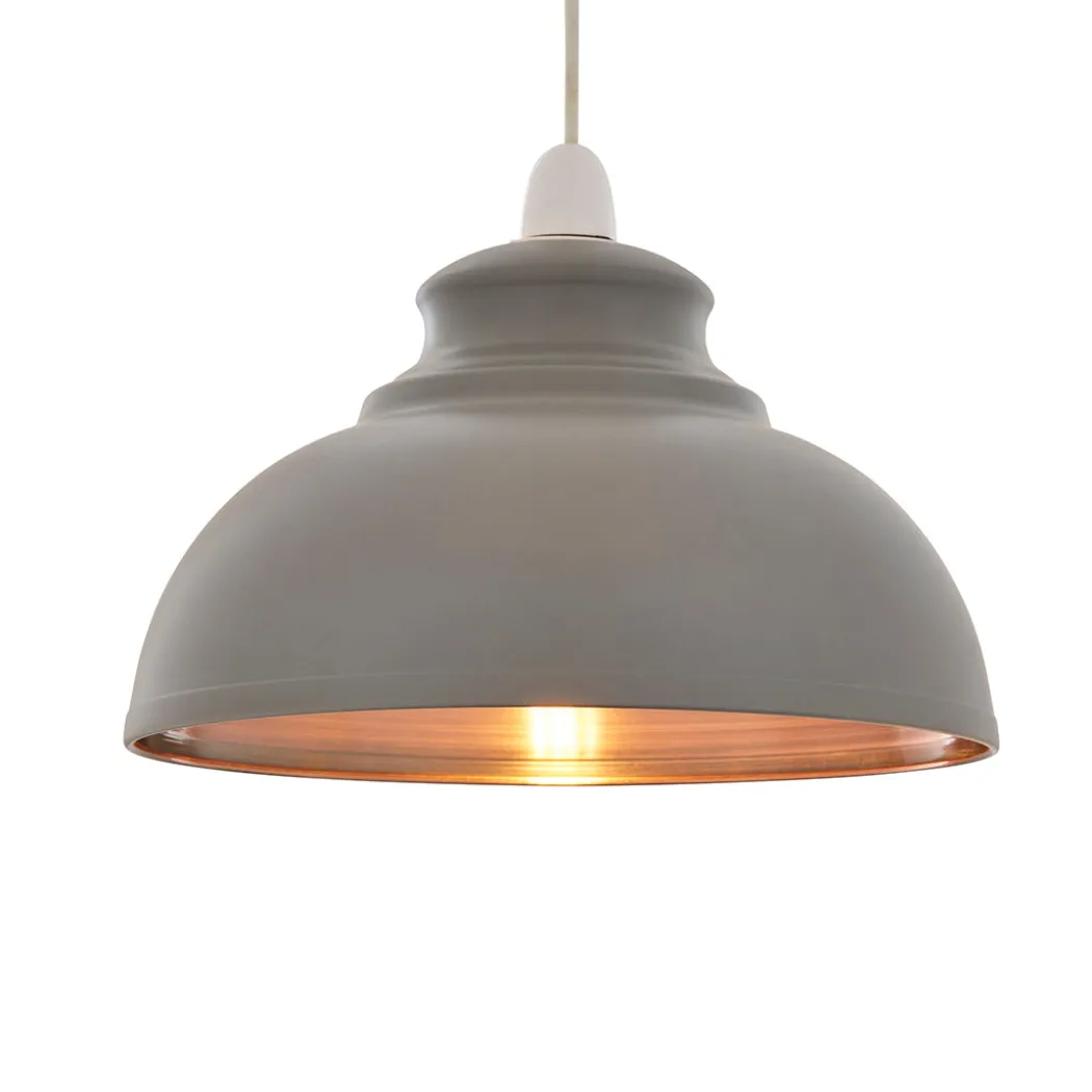 Maris Matte Grey Easy-Fit Pendant