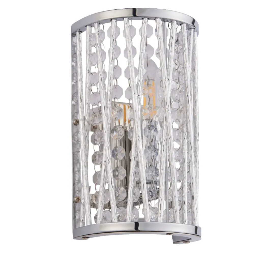 Marissa Chrome & Crystal Wall Light