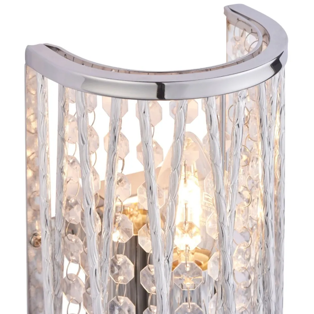 Marissa Chrome & Crystal Wall Light