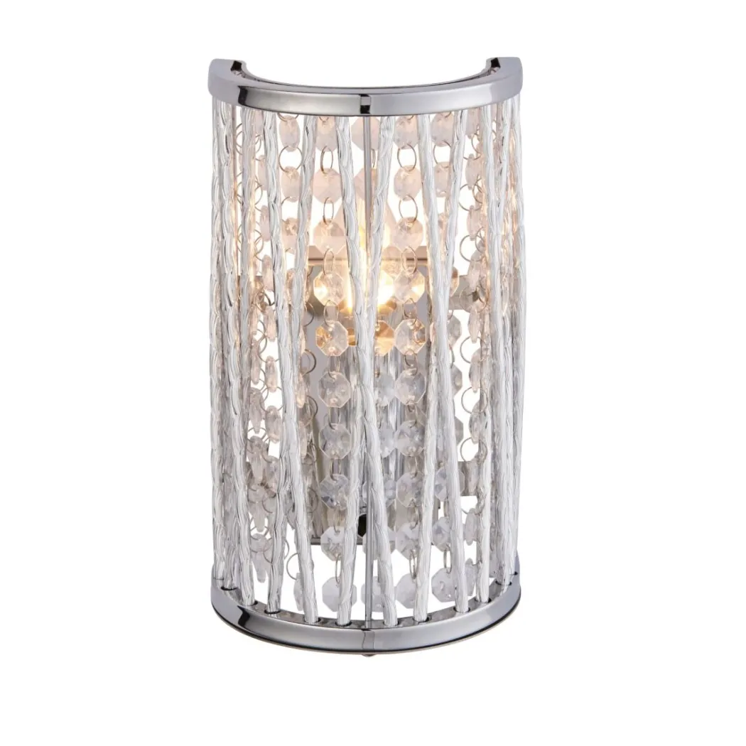 Marissa Chrome & Crystal Wall Light