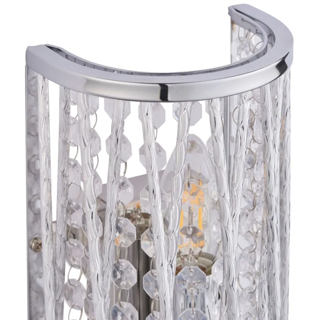 Marissa Chrome & Crystal Wall Light