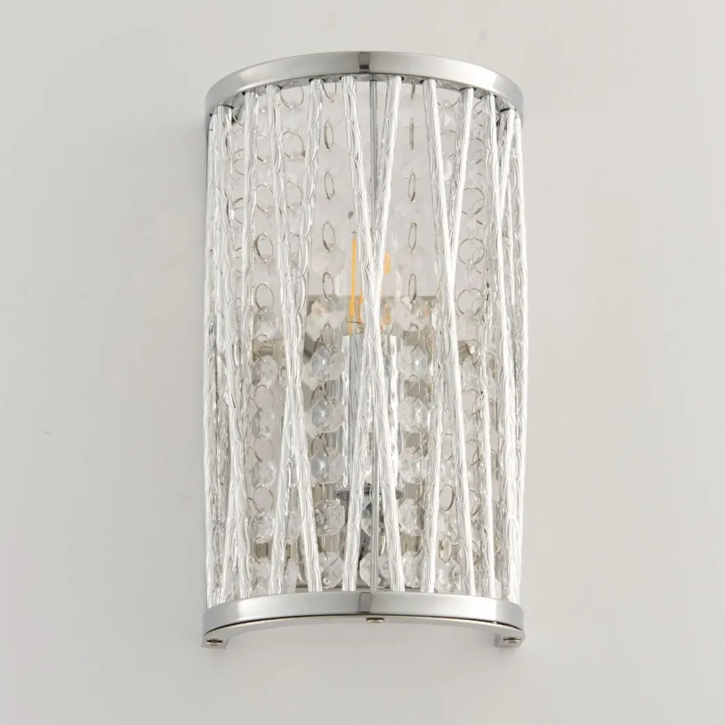 Marissa Chrome & Crystal Wall Light