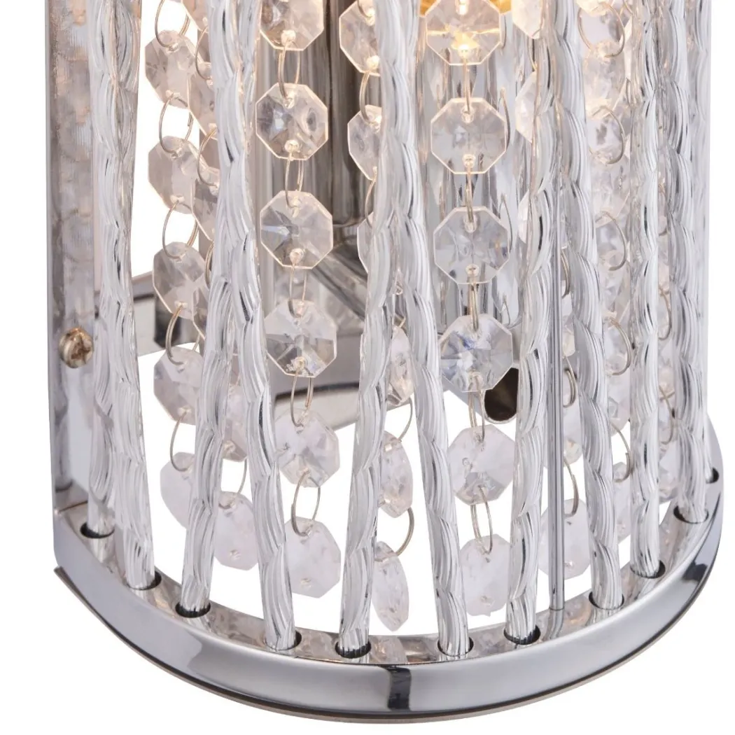 Marissa Chrome & Crystal Wall Light