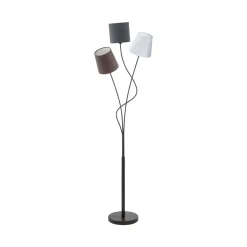 Maronda 3 Light Anthracite, White, Brown Floor Lamp