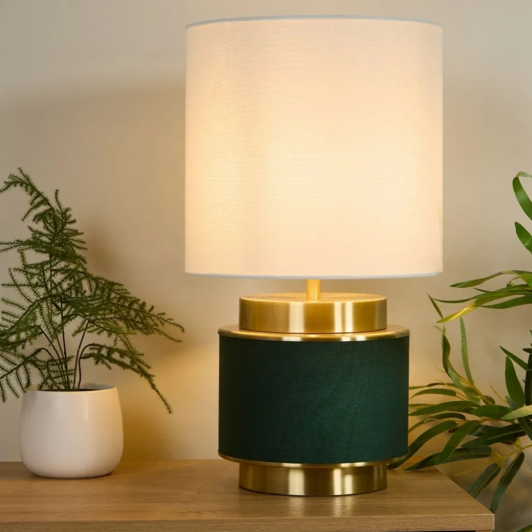 Marriot Green & Antique Brass Table Lamp