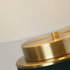 Marriot Green & Antique Brass Table Lamp