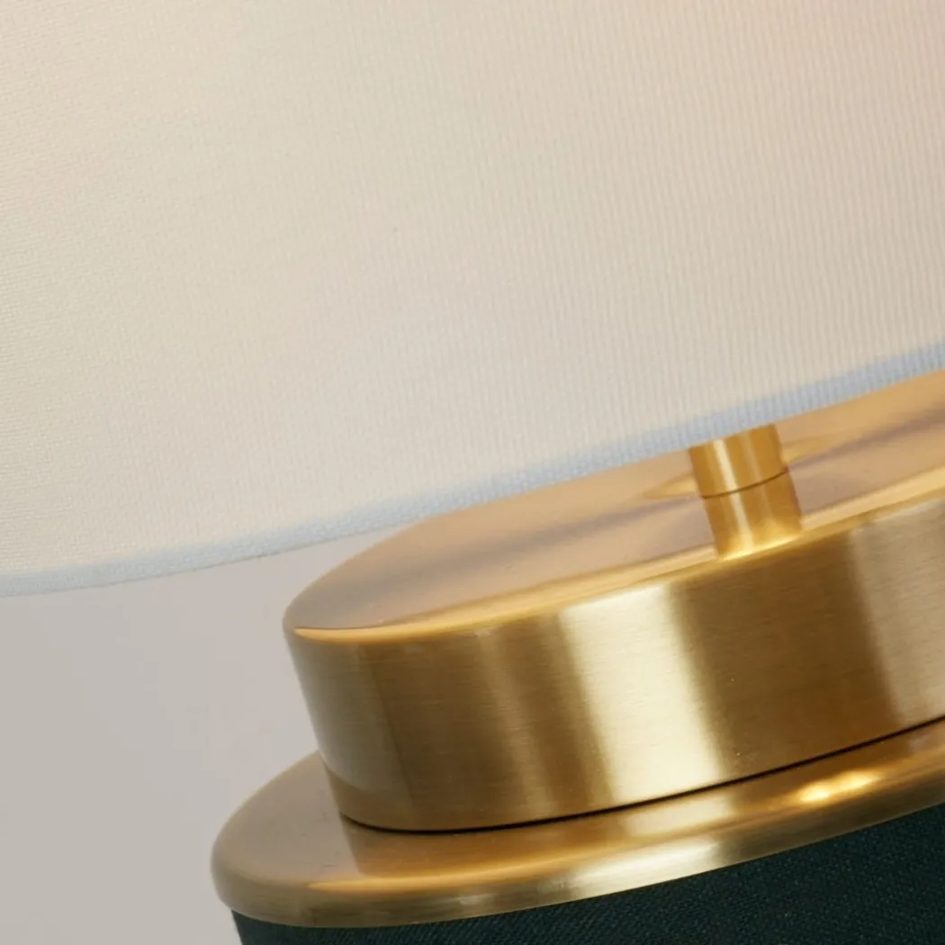 Marriot Green & Antique Brass Table Lamp