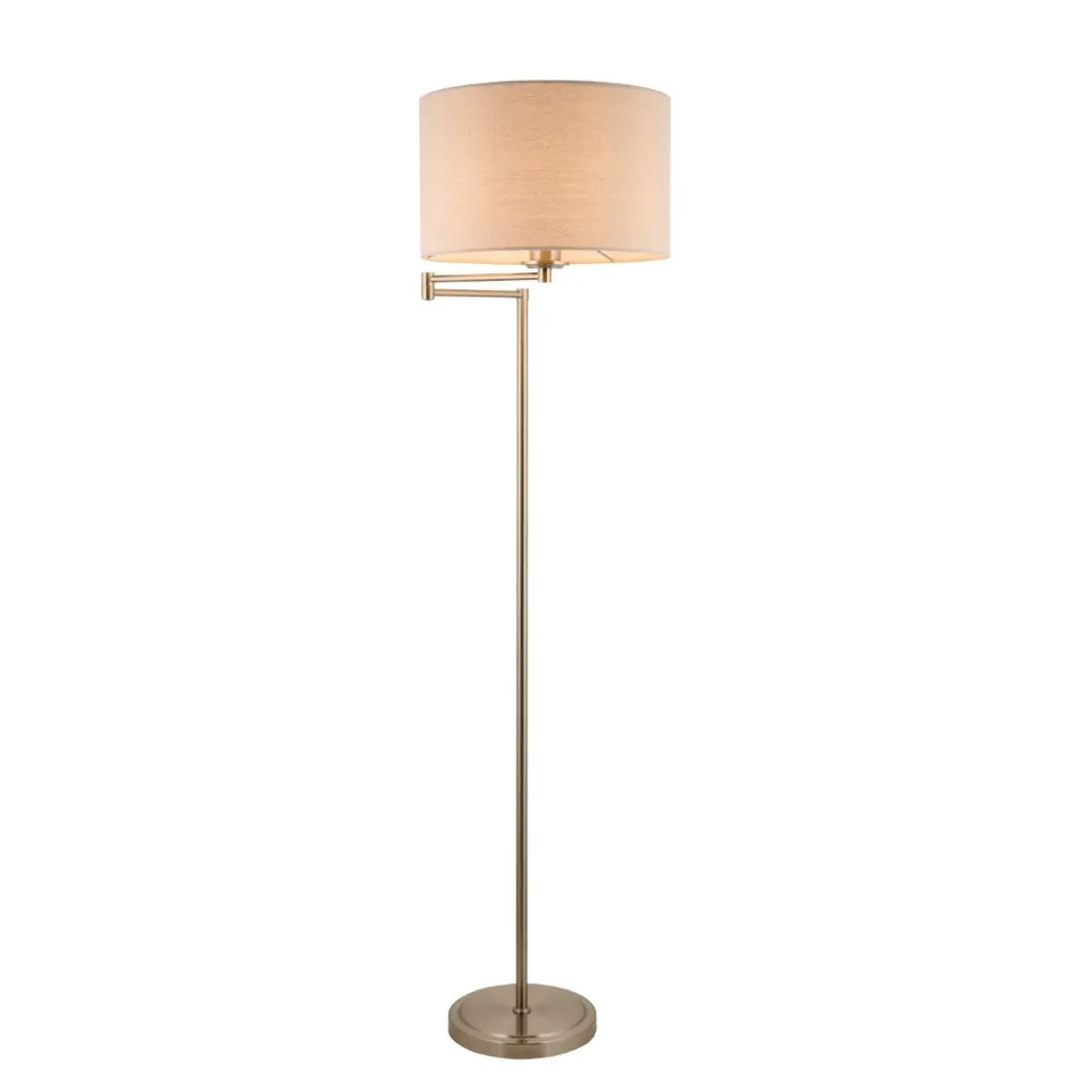 Marston Satin Nickel Floor Lamp