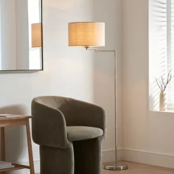 Marston Satin Nickel Floor Lamp