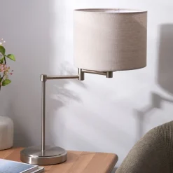 Marston Satin Nickel Table Lamp