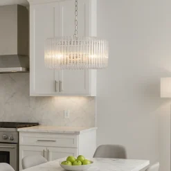 May 3-Light Chrome Ceiling Pendant
