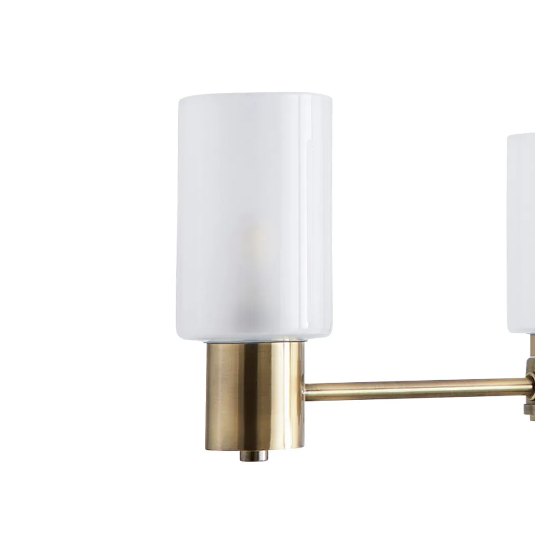 Maya 3-Light Antique Brass Semi-Flush Ceiling Light