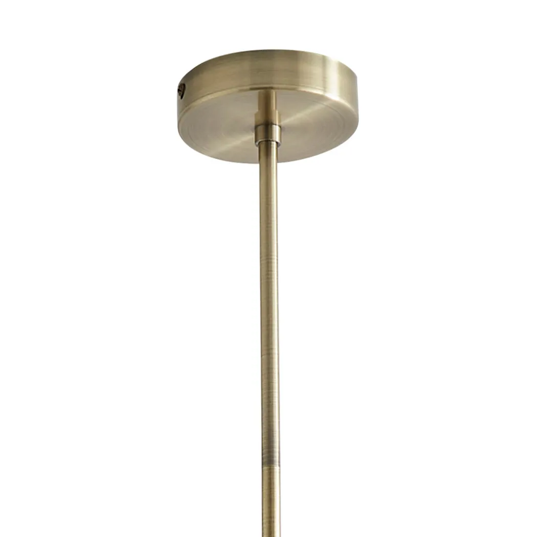 Maya 3-Light Antique Brass Semi-Flush Ceiling Light