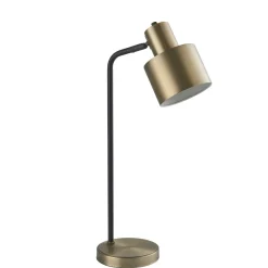 Mayfield Antique Brass & Black Desk Table Lamp
